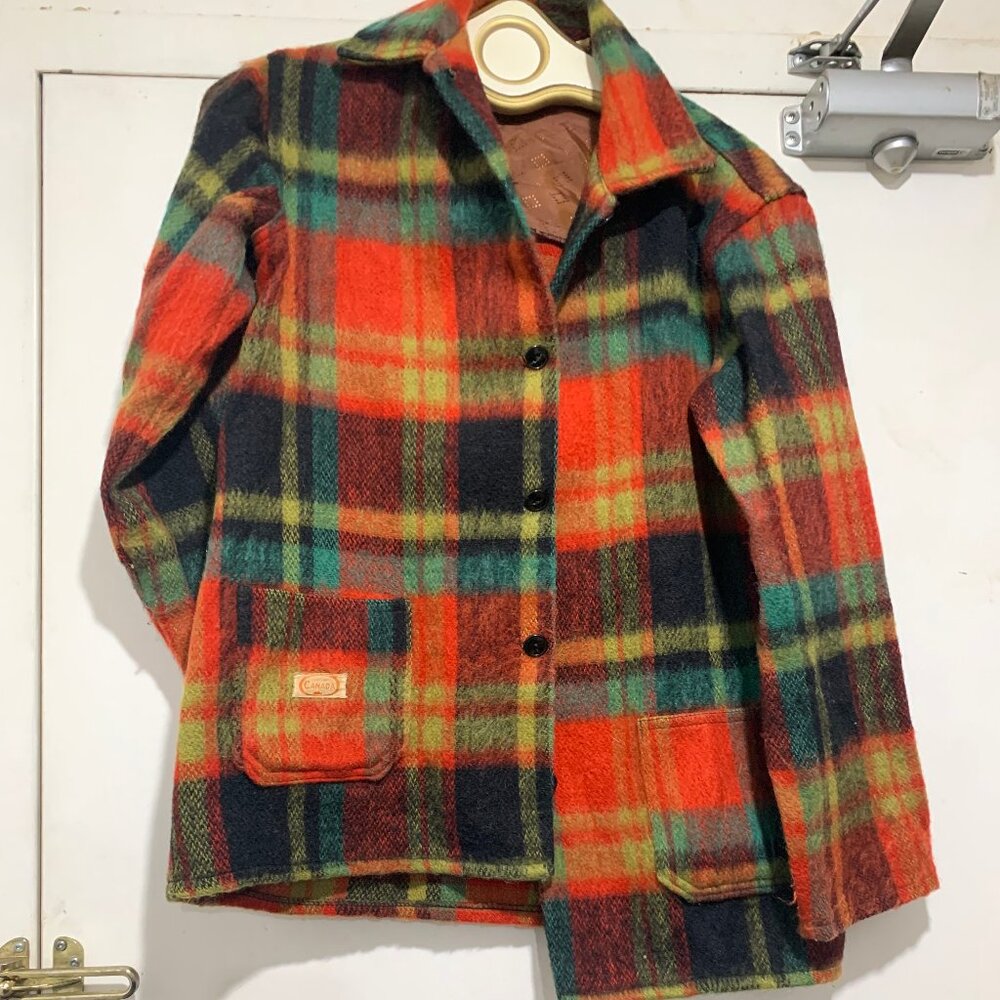 VINTAGE REGENT WOOL/MOHAIR PLAID SHIRT JACKETS SIZE S
